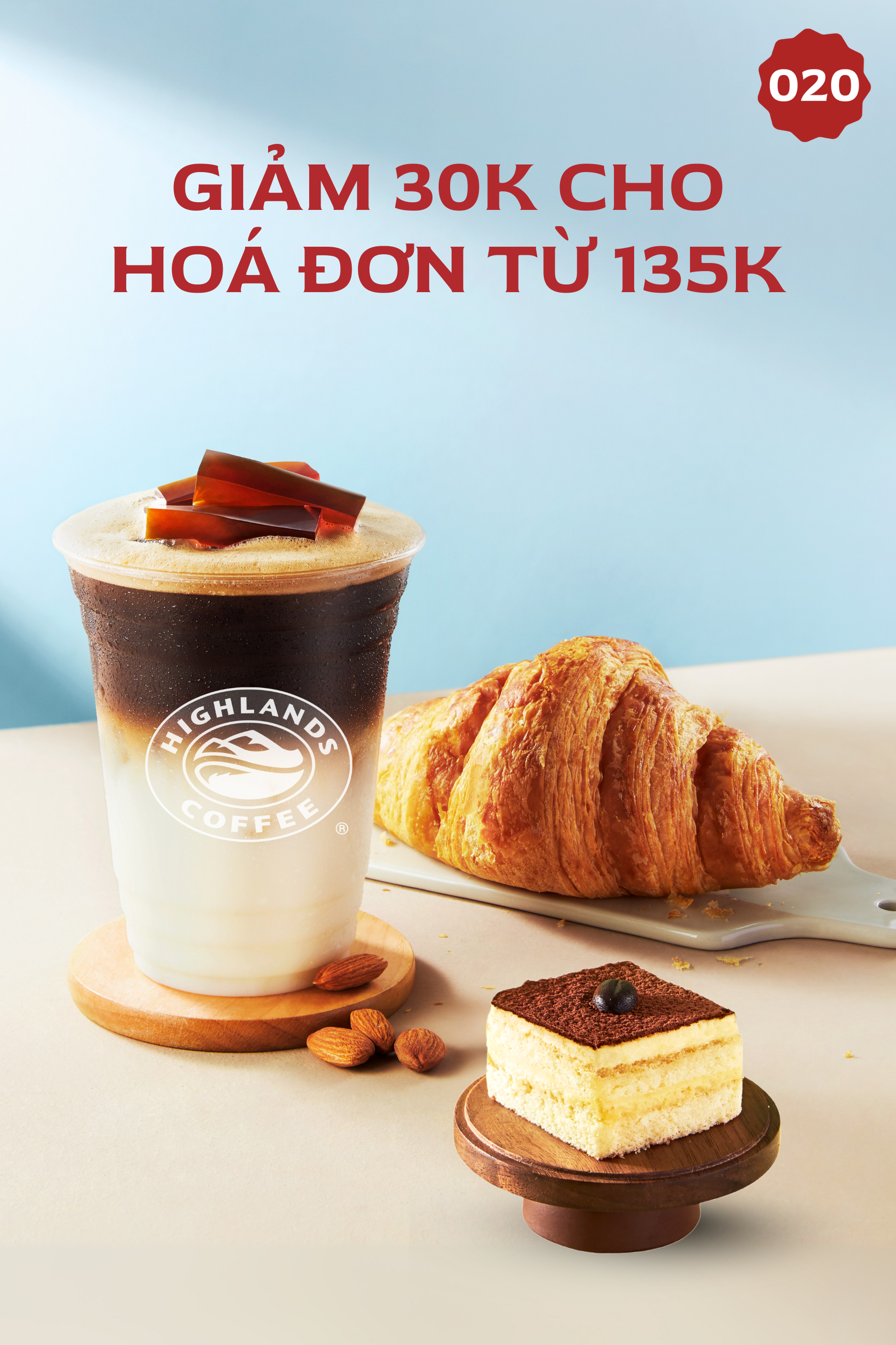 Giảm 30k cho hóa đơn 135K