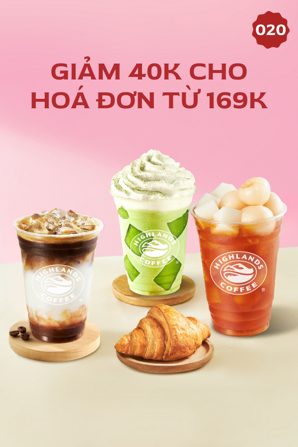 Giảm 40k cho hóa đơn 169K