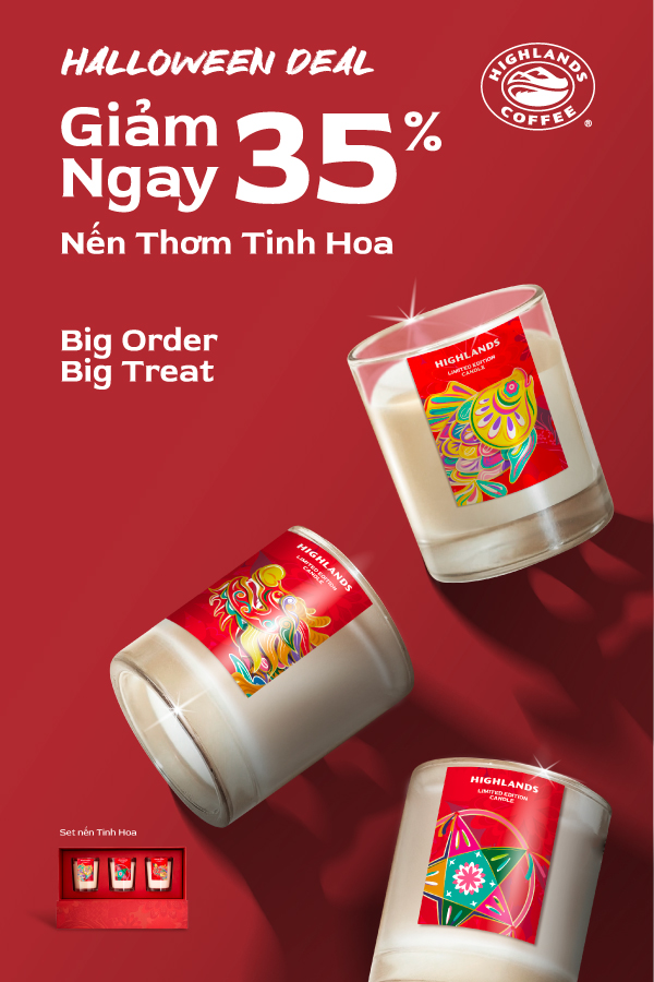 Giảm 35% Nến thơm tinh hoa