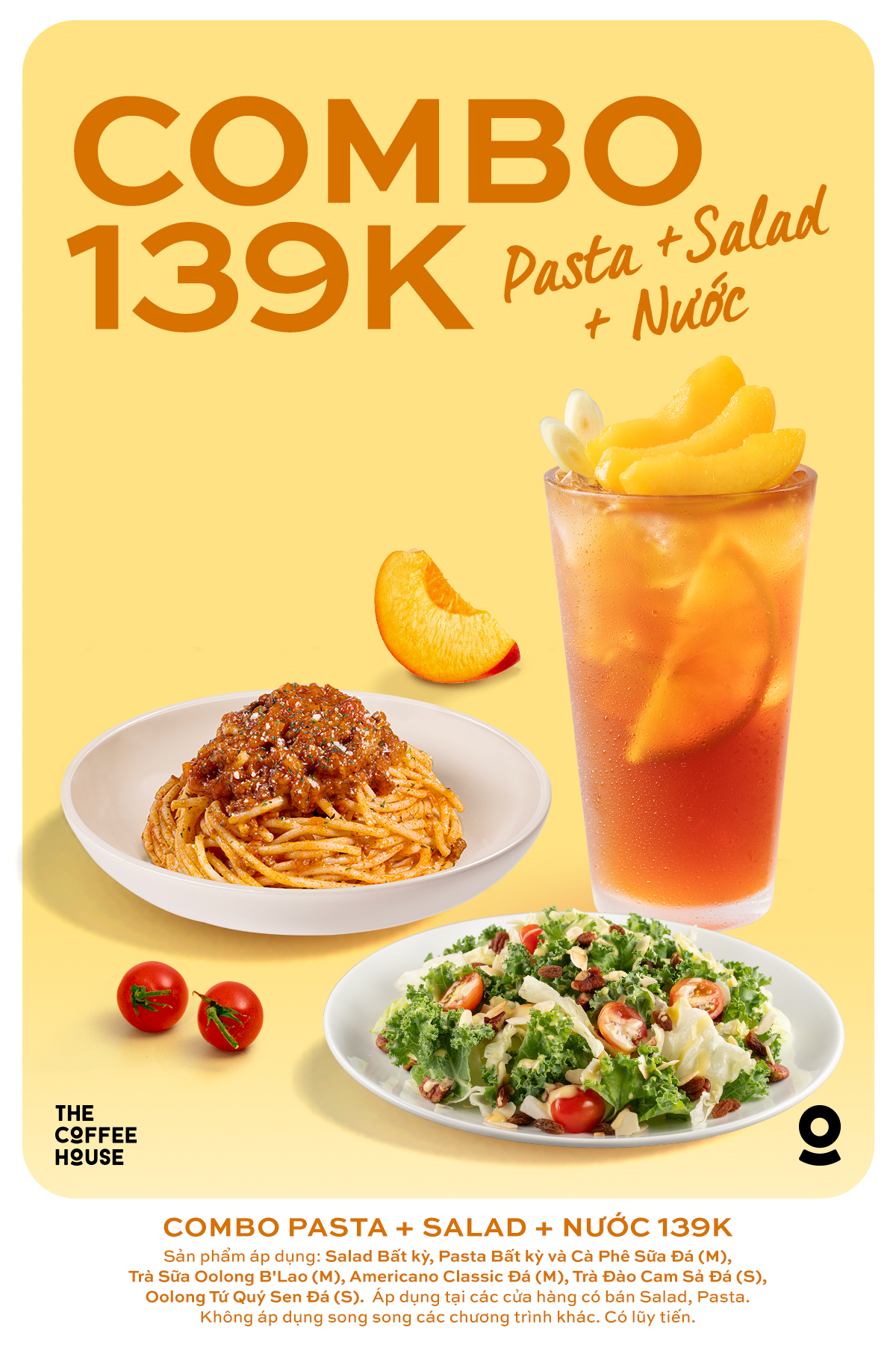 Combo Drink + Salad + Pasta 139K